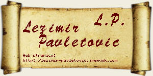 Ležimir Pavletović vizit kartica